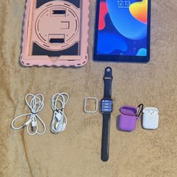 PLEASE READ DESCRIPTION!!! APPLE PRODUCTS!!! IPAD, WATCH, AND AIRPODS BUNDLE!!!