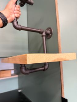 Helmet Rack With Shelf
