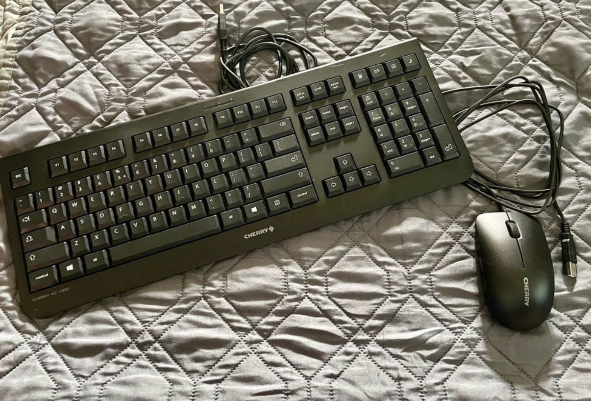 Cherry Wired Keyboard and Wired mouse