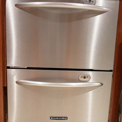 Kitchen aid double door dishwasher