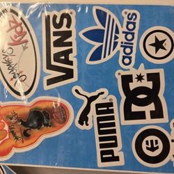 Assorted Brand Sticker Pack (Adidas, Etnies, DC, Converse, Puma, Vans)