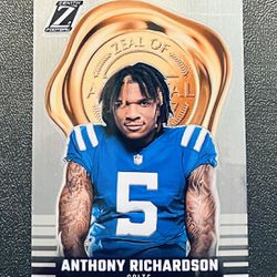 2023 Zenith Anthony Richardson Zeal Of Approval Insert RC Colts