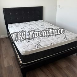 New Queen Bed Frame With Mattress 