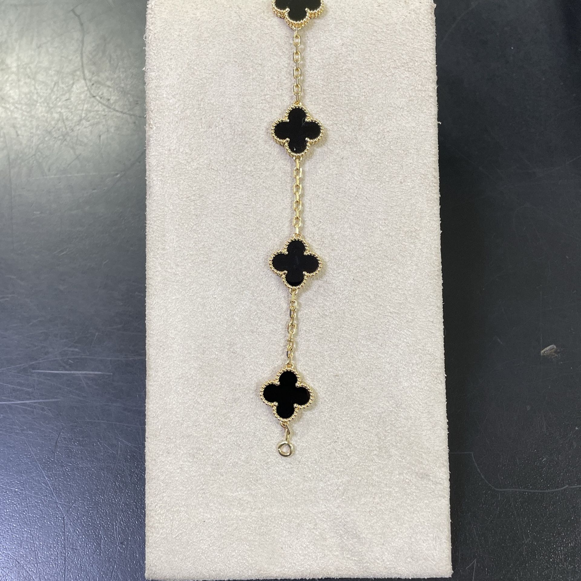 18k Gold Van Cleef Style Clover Bracelet