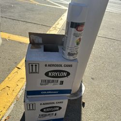 Krylon Paint + Primer Brand New 6 Packs 