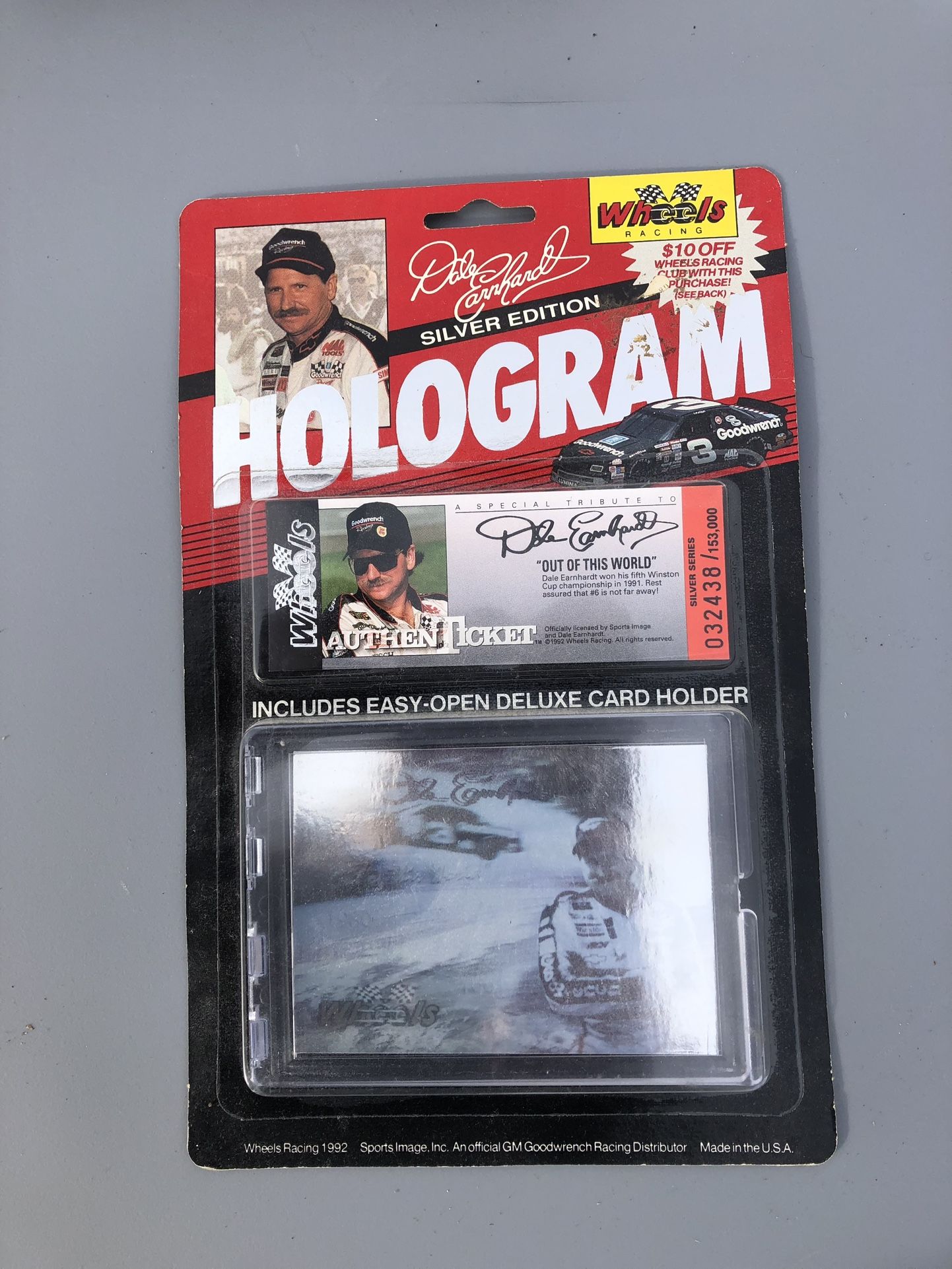 Dale Earnhardt Silver Edition Hologram