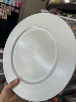 White/Silver Chargers (5)