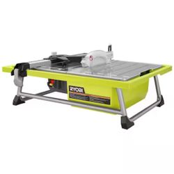 RYOBI 4.8 -Amps 7 in. Blade Corded Tabletop Wet Tile Saw @Ry-785