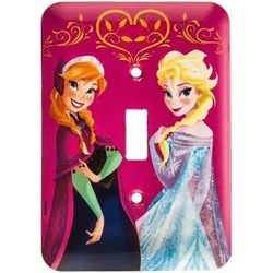Disney’s frozen pink Anna & Elsa Light Switch Plate Cover