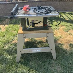 Vintage Makita 2708 Table Saw with stand In Excellent Working Condition👍