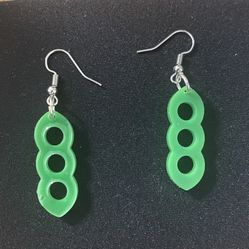 Handmade Pea Pod Earrings