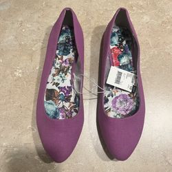 Bongo Women’s Pink Purple Flats Ballet Flat Shoes Size 10. 