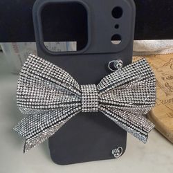 New IPhone 17 Pro Max large Bow cell phone case