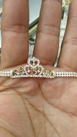 10k gold 15 años bracelet new style 7.3 grams