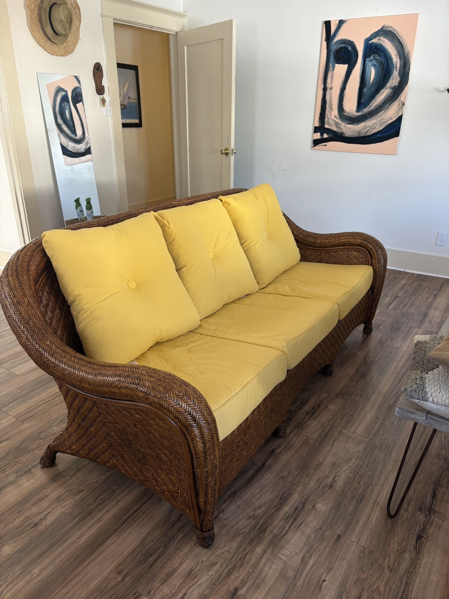 Rattan Couch