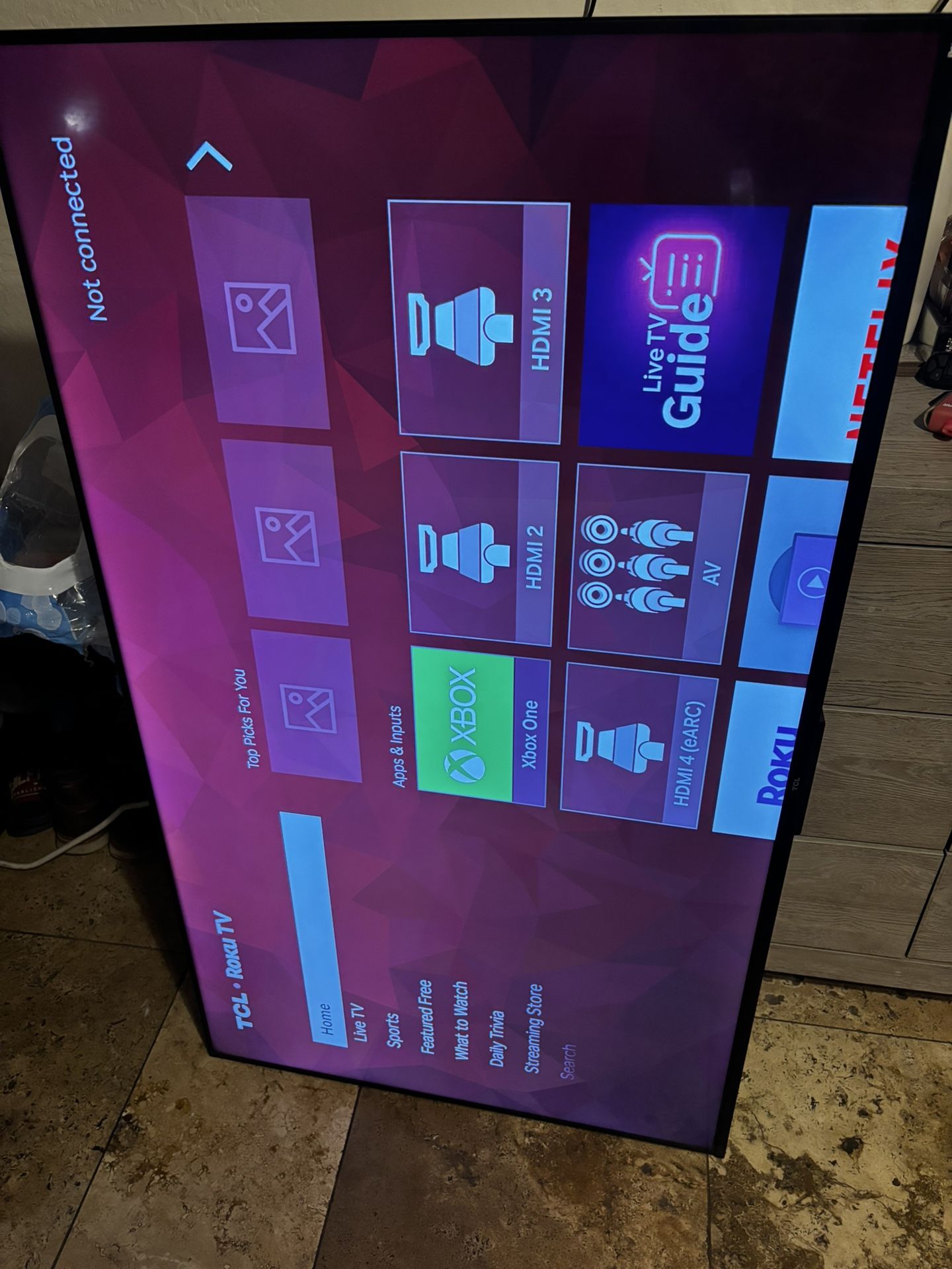 TCL 55 Inch Roku Tv