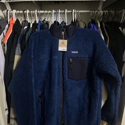 New Patagonia Retro X Fleece Blue Medium