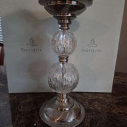 PartyLite Hollywood Glamour Pillar Holder