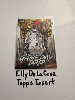 Elly De La Cruz Cincinnati Reds Shortstop Topps Short Print Insert Card.