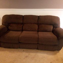 Couch Chocolate Recliner 
