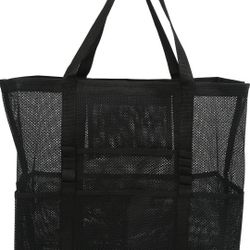 M E S H Extra Large Tote Bag Have Three Outside Pockets Excellent Condition