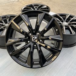 Nissan Altima rims 17” Oem factory wheels rines new gloss black powder coated fits Nissan Altima maxima Sentra