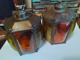 ANTIQUE LIGHT FIXTURES (SET OF 2)