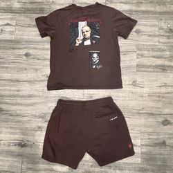 The Godfather x SP Graphic T Shirt and Shorts Set Mens Size XL