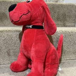 Vintage Clifford Red Dog Plushy Stuffed Animal Plush Toy 12 Inches Tall Clean