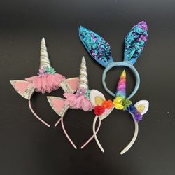 Various Fun Dress-up Headbands For Girls