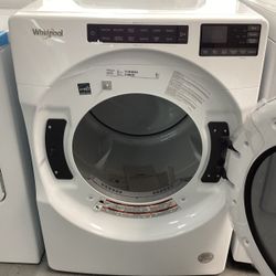 Whirlpool Front Load Electric Dryer in Wrinkle Shield™ Option with 36 Dry Cycles and Sanitize Cycle