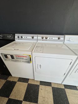 Speed Queen TC5 and DC5 in White