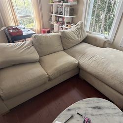 Custom made L Sectional Sofa In used condition