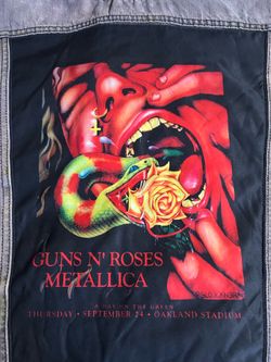 Guns & roses rare denim jacket 1990’s