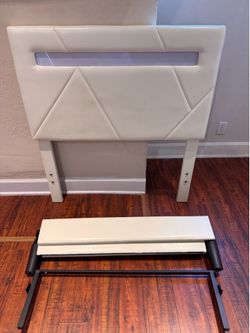 Twim bed frame blanco 9 de 10