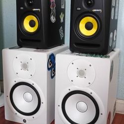 Yamaha & KRK studio monitors