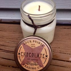 Four Points Trading Co. 8 Oz. Chocolate Soy Candle - Brand New