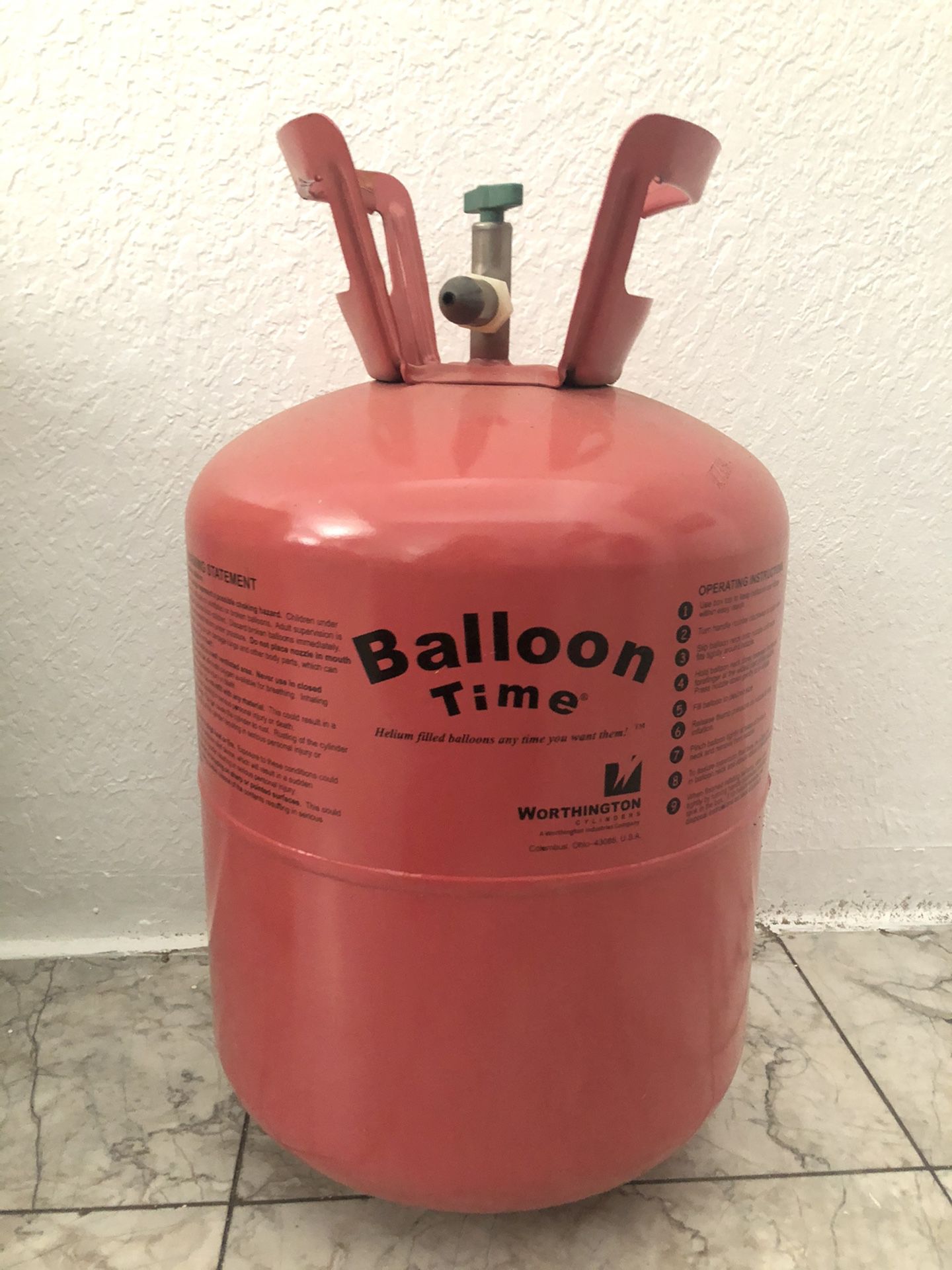 Balloon helium tank (empty)