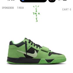 Jordan CJ1 T-Rexx Green Spark Size 9