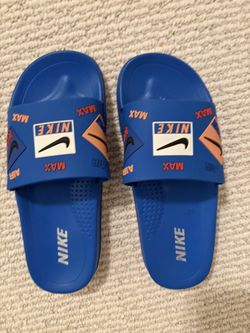 Custom Make Youth Nike Royal Blue Slides
