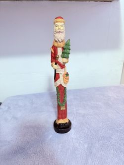 Vintage Windsor Collection Pencil Traveling Santa Christmas Figurine 11.5”