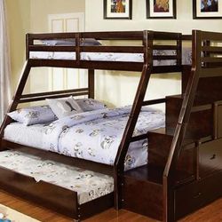 Home Garden Ellington Twin/Full Bunk Bed (without trundle)

