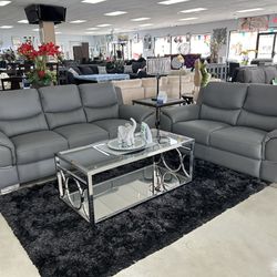 2PC Leather Sofa Set (( Take It Home 🏠With $10 Down ))