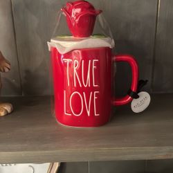 Rae Dunn True Love rose topper !! retired 