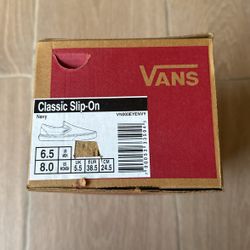 Vans Slip-On Navy Size 6.5 Men 8 Wo