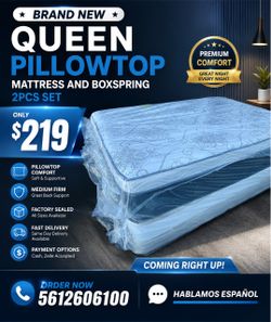 🇺🇸🇺🇸NEW QUEEN PILLOWTOP SET $219