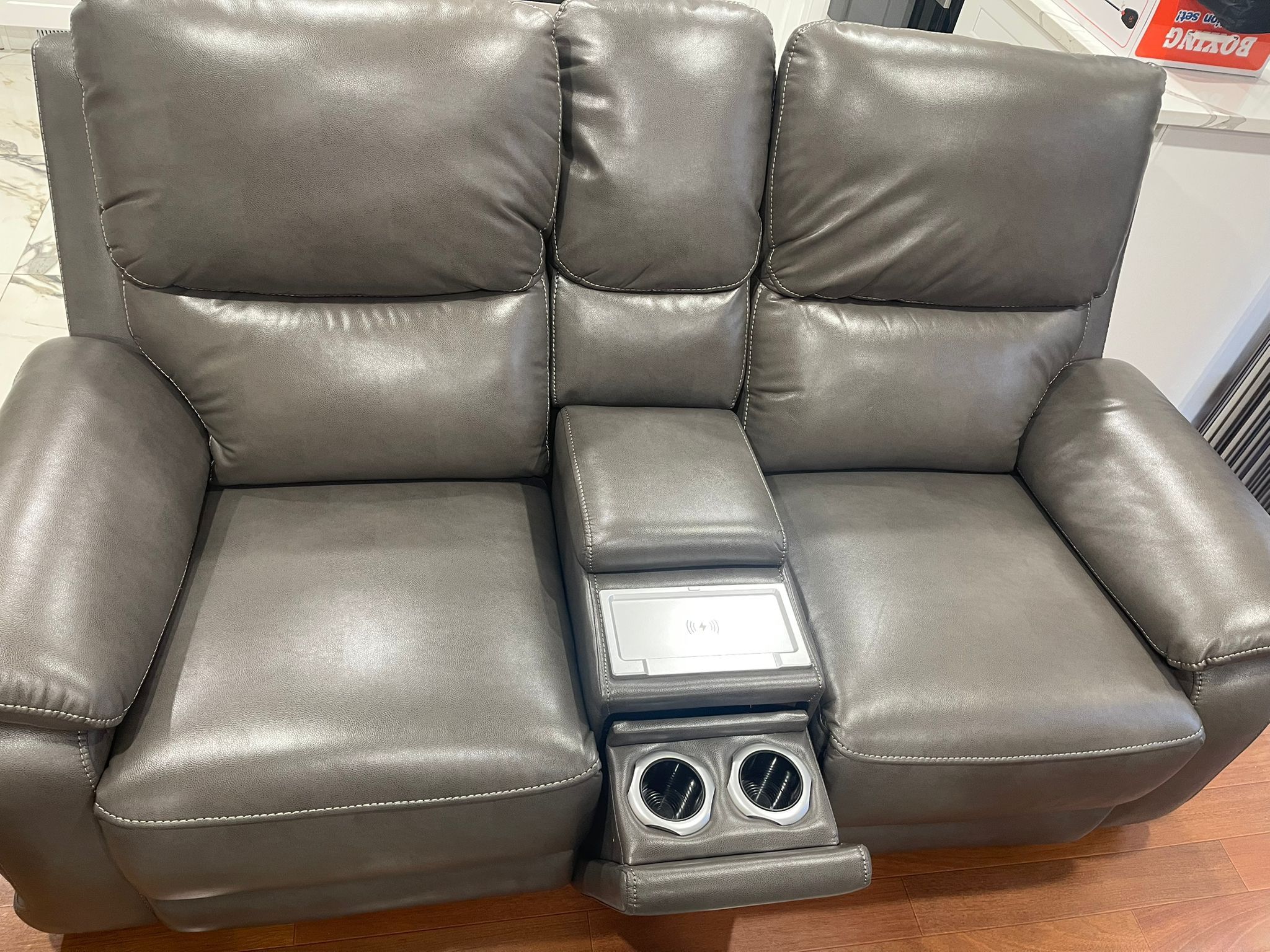 $1400, Leather Couches, Loveseat Sofa retail $2100