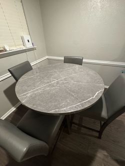 Dining Table with 4 Chairs – $450 OBO