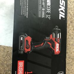 Skil Pwrcore 12 12volt Brushless Impact Drive Battery And Charger Included  New
