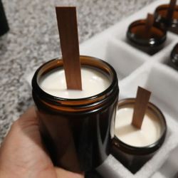 SANTAL + COCONUT  SOY WAX CANDLE 8.OZ 